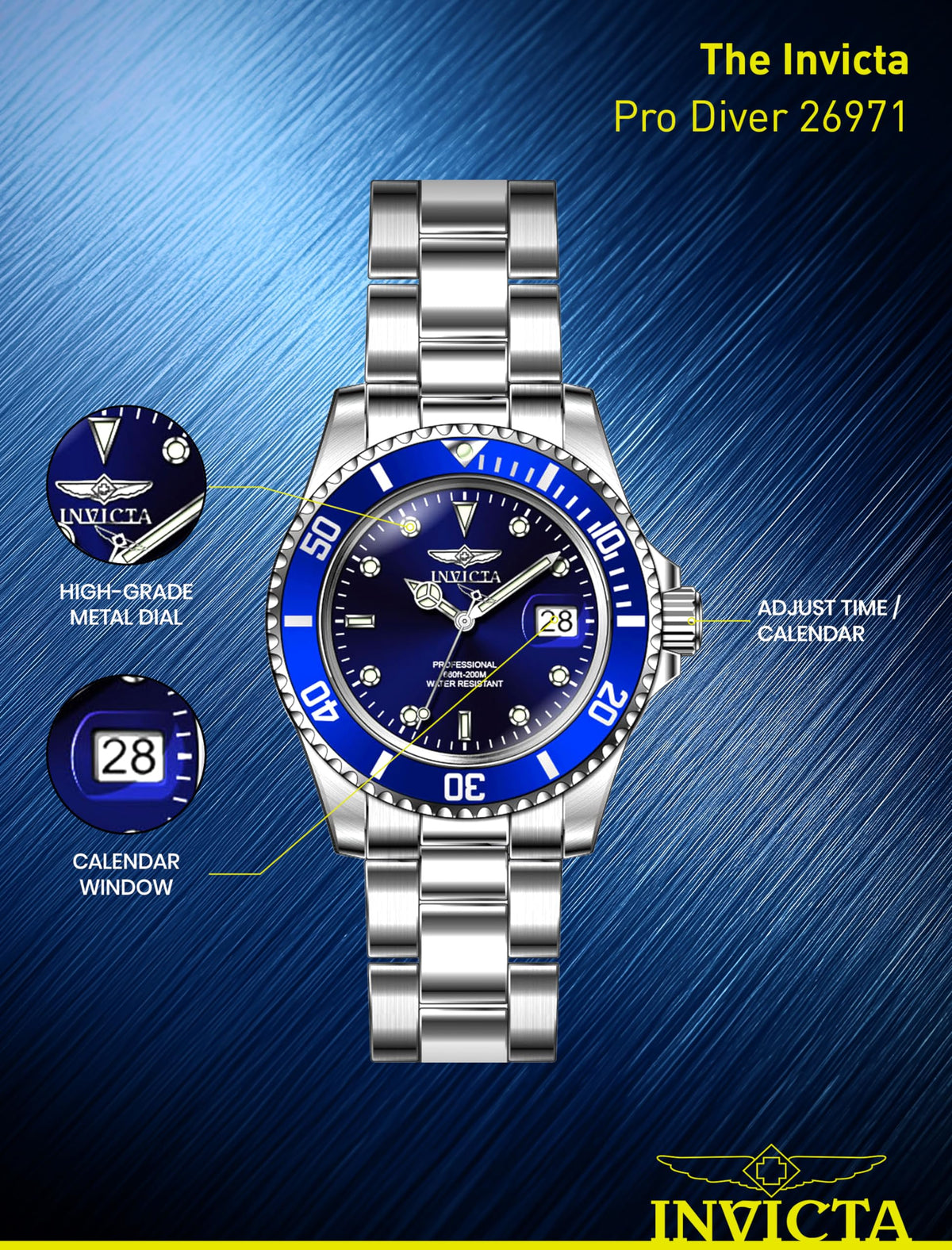 Men's Stainless Steel Quartz Watch W1563