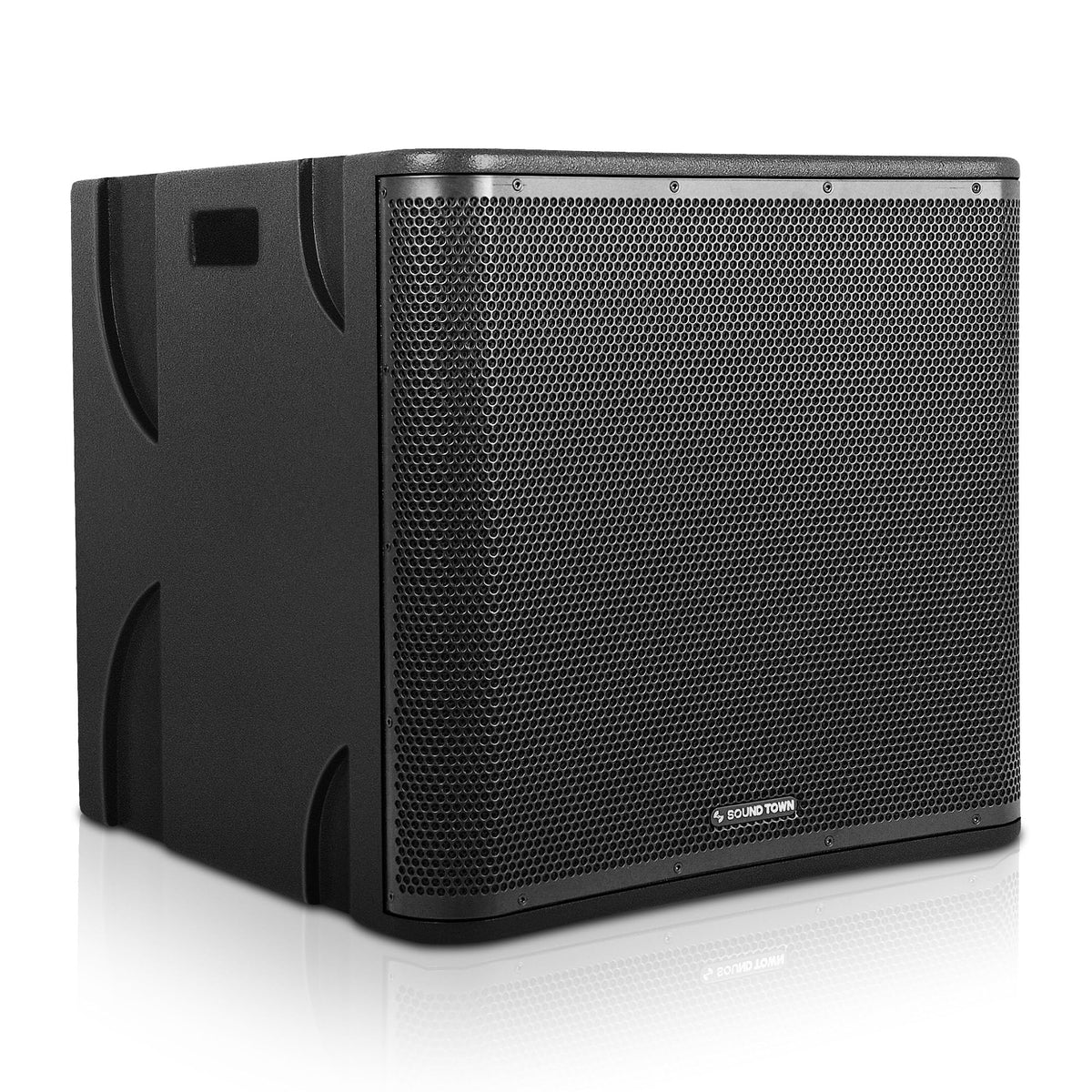 18" 1600 Watts Powered PA DJ Subwoofers with Birch Plywood Enclosure, Black L806