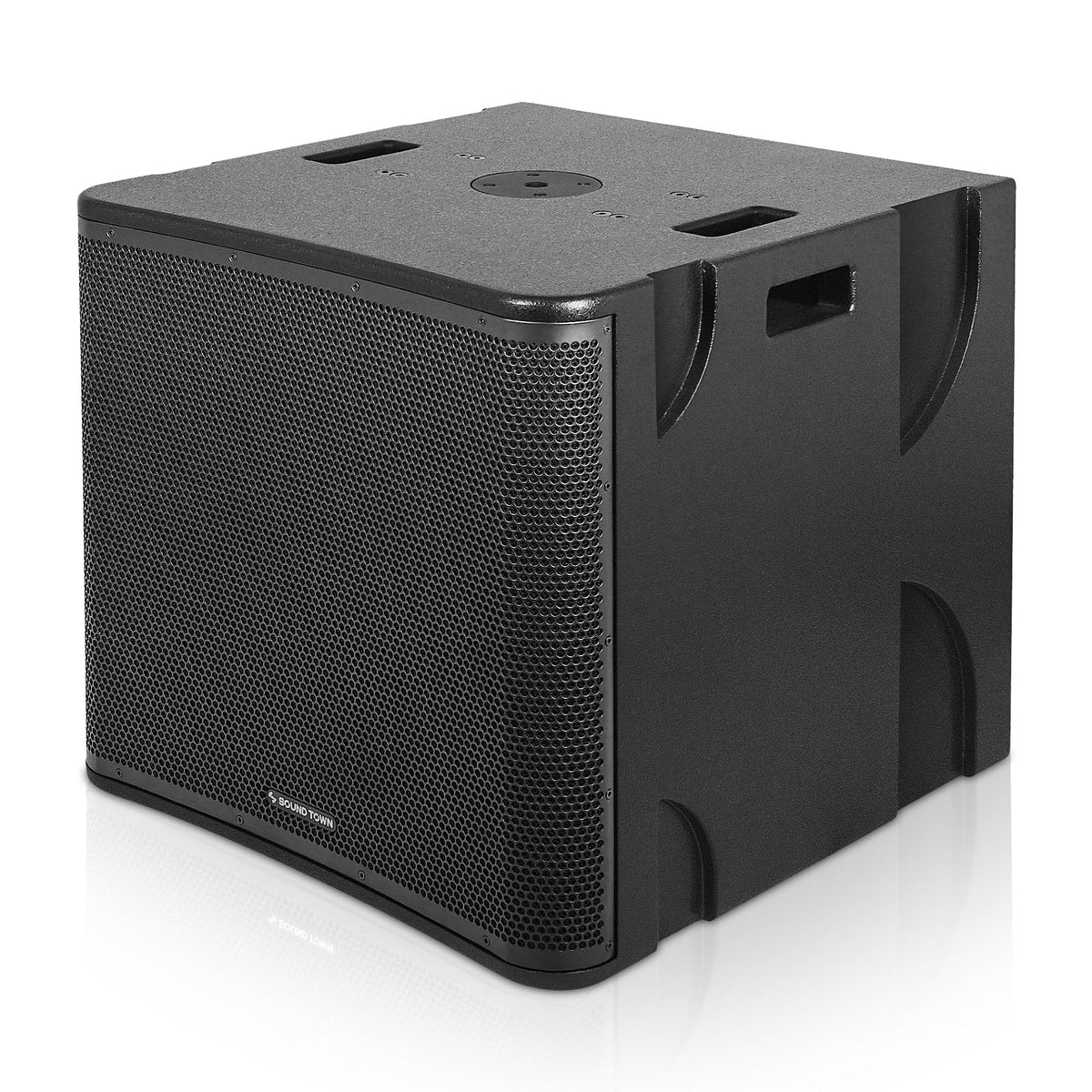 18" 1600 Watts Powered PA DJ Subwoofers with Birch Plywood Enclosure, Black L806