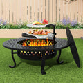 43 Inch Wood Burning Fire Pit with Lid L908