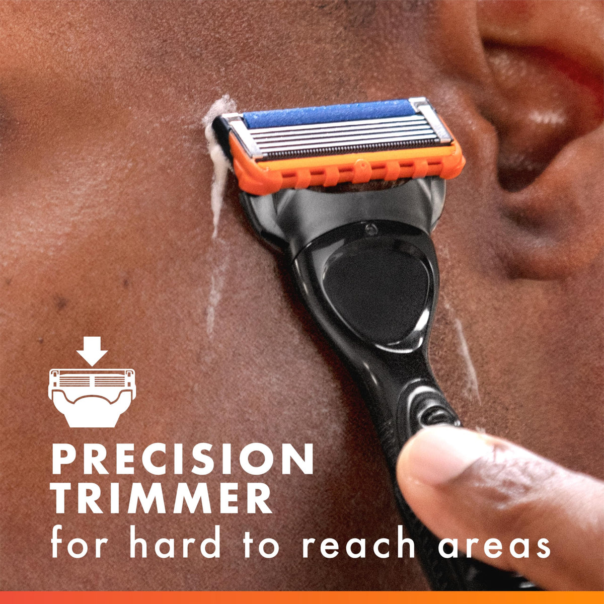 5-Blade Razor Blade Refills with Precision Trimmer, 10 Count E9454