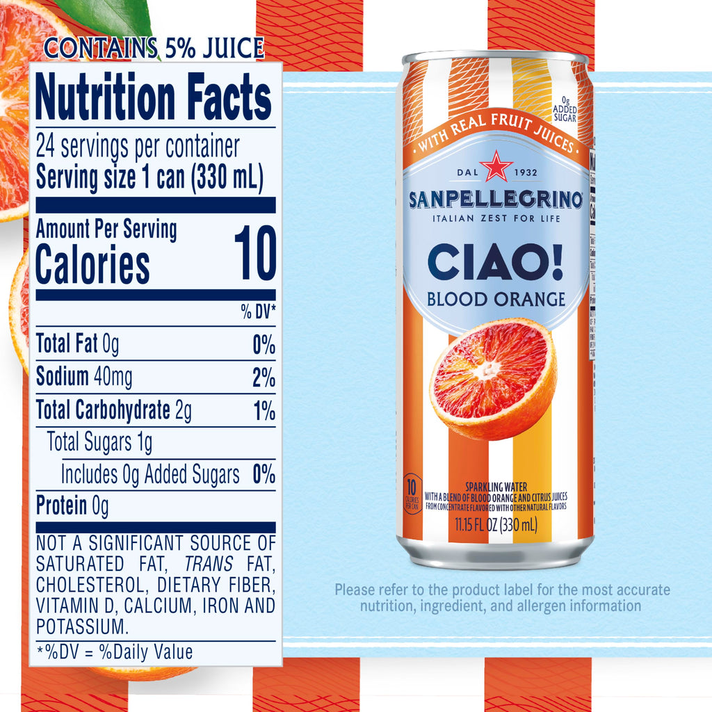 Blood Orange Sparkling Water 24 Pack D23903