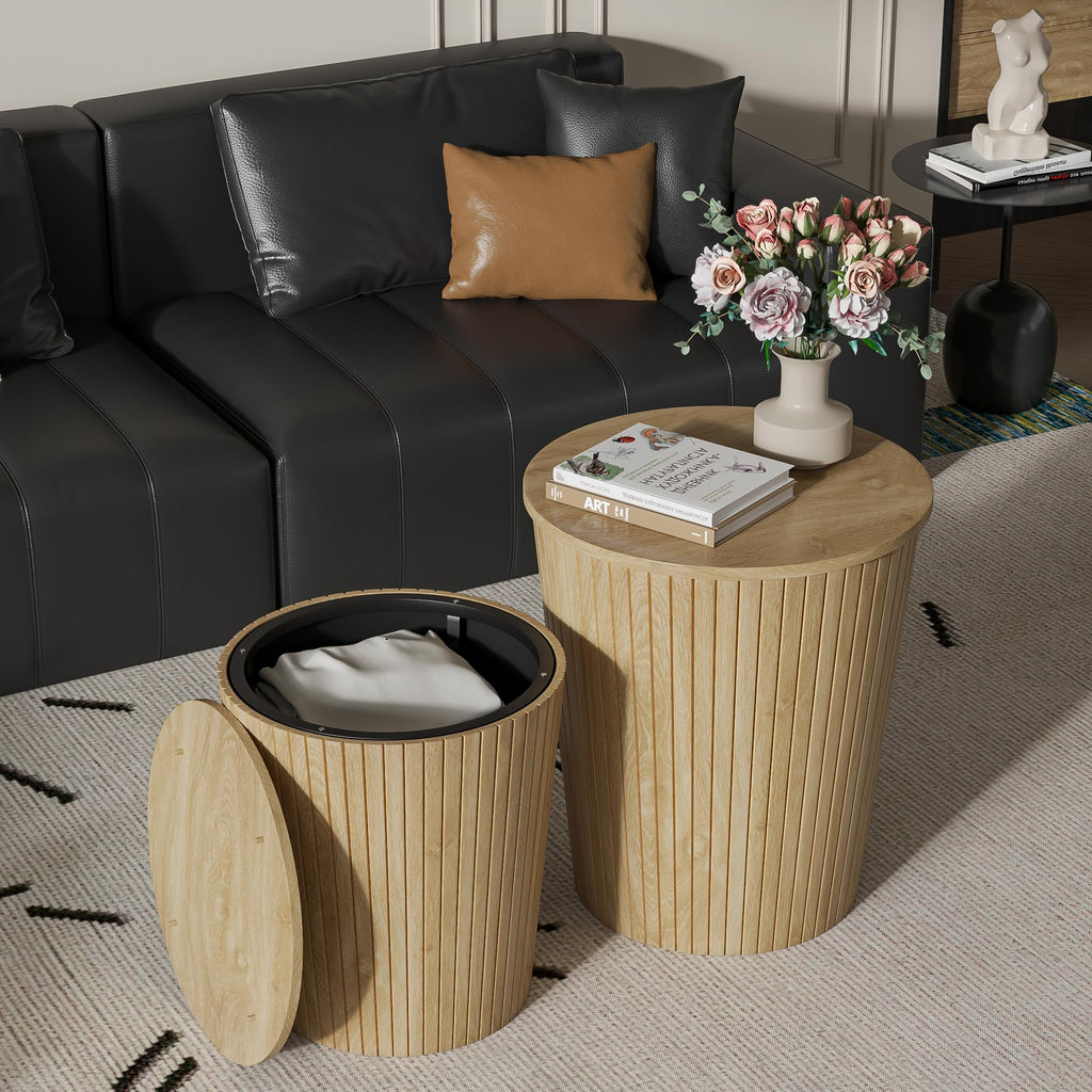 2-Piece Round Coffee Table Set U877402