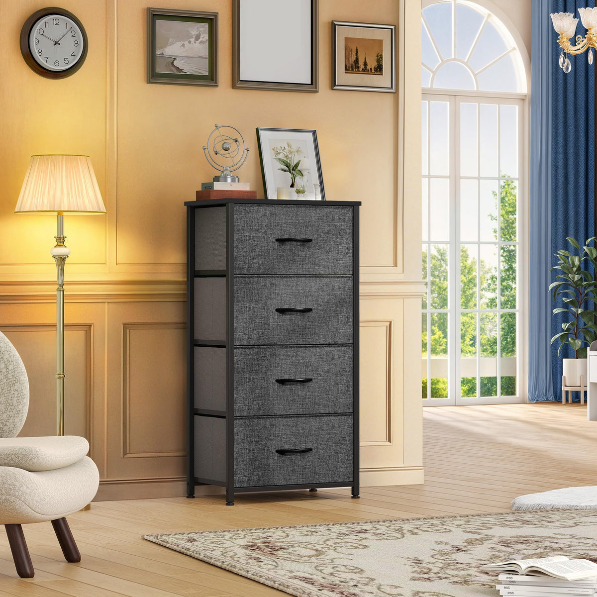 4 Drawer Fabric Dresser I1527